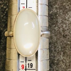 Sterling Silver 925 Ring Size 8 Moonstone